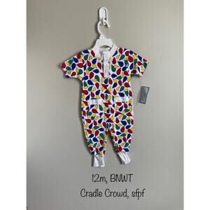 NWT Vintage 12m Cradle Crowd Vibrant Balloons Romper